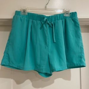 Beautiful aqua teal color shorts